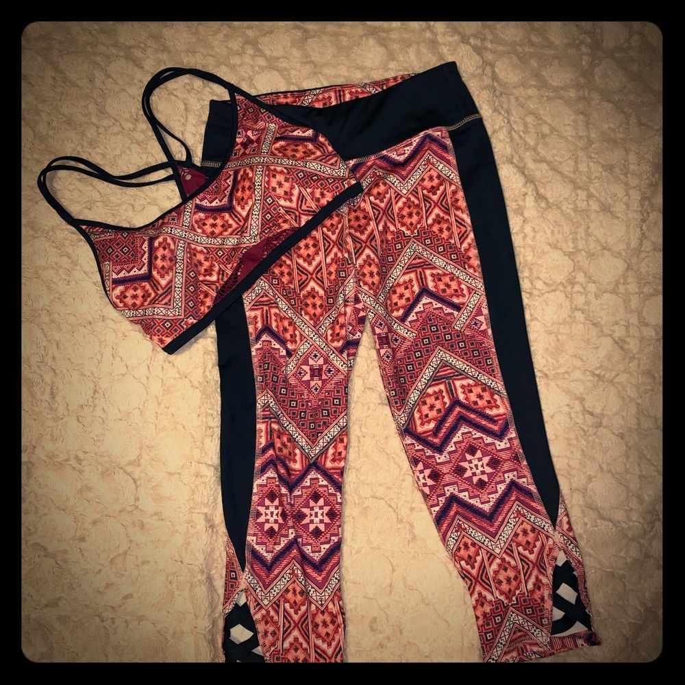 Hollister tights & sports bra set